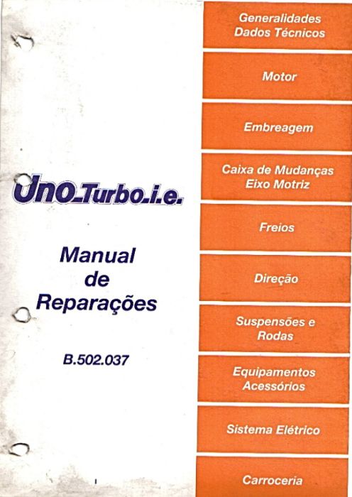 Manuais Fiat Uno Turbo Ie