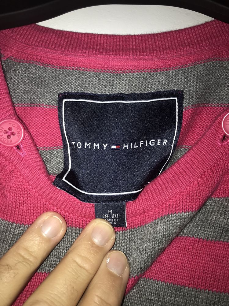 Tommy Hilfiger vestido malha 8/10 anos