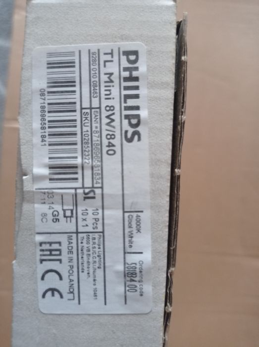 Świetlówka liniowa Philips 18 Watt 4000k G13/840 30 Watt,8 Watt G5/840