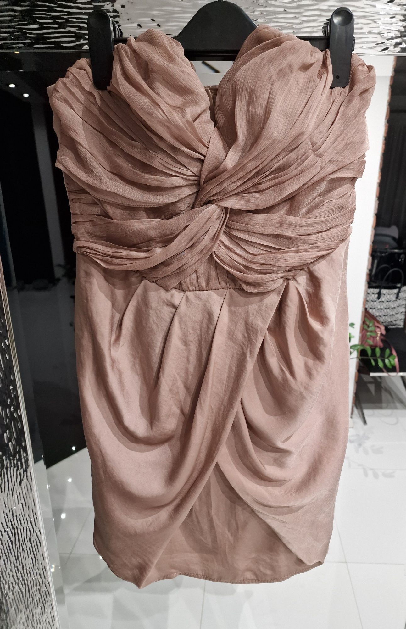 Sukienka H&M 38 M 36 wesele gorsetowa mini