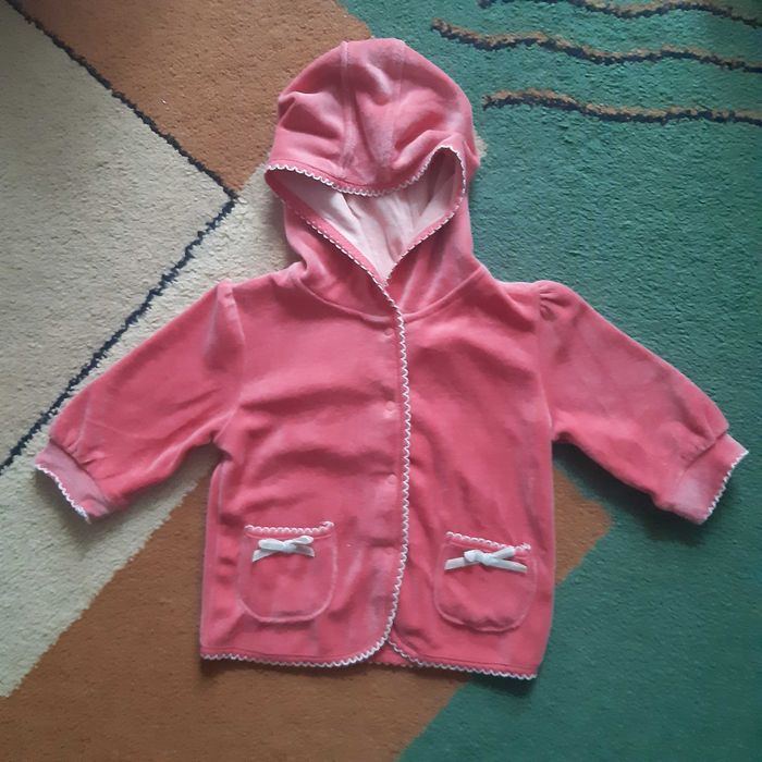 Welurowa bluza 5.10.15. rozmiar 68/74 nowa z metką