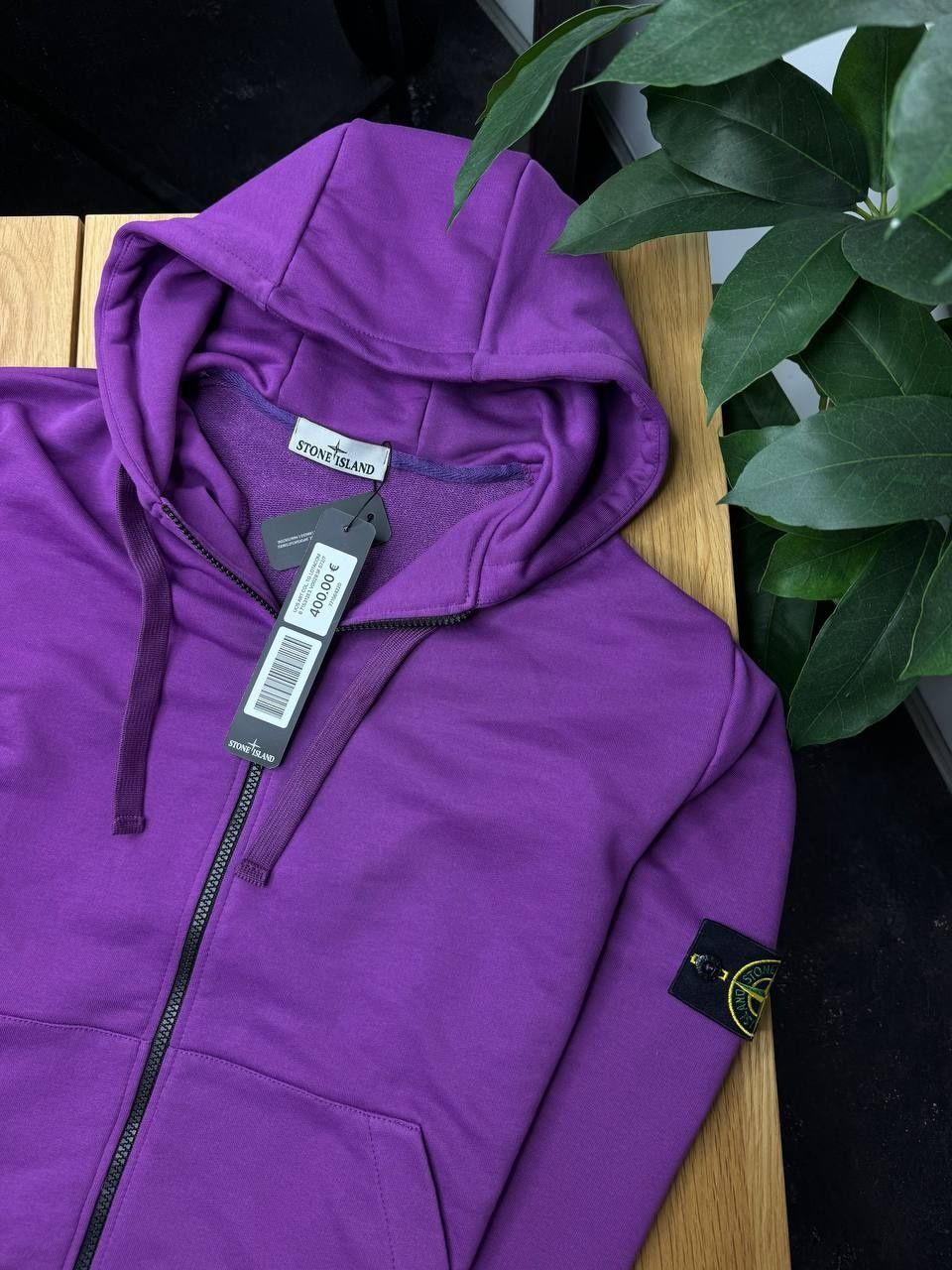 Легендарні zip hoodie stone island violet