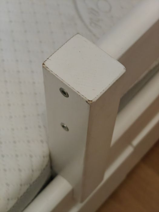 Łóżeczko 140x70 drewniane Lukdom z materacem