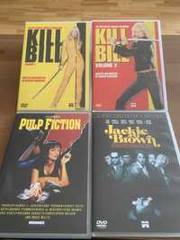 zestaw 4 filmów na dvd: Kill Bill 1&2, Pulp Fiction, Jackie Brown