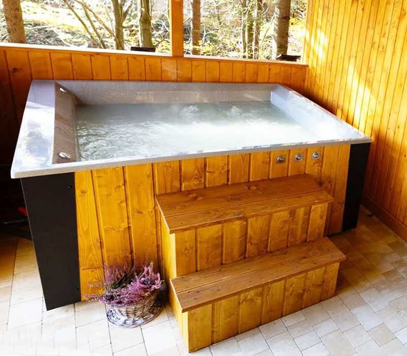 JACUZZI OGRODOWE MODERN 5-6 Osobowe w zabudowie