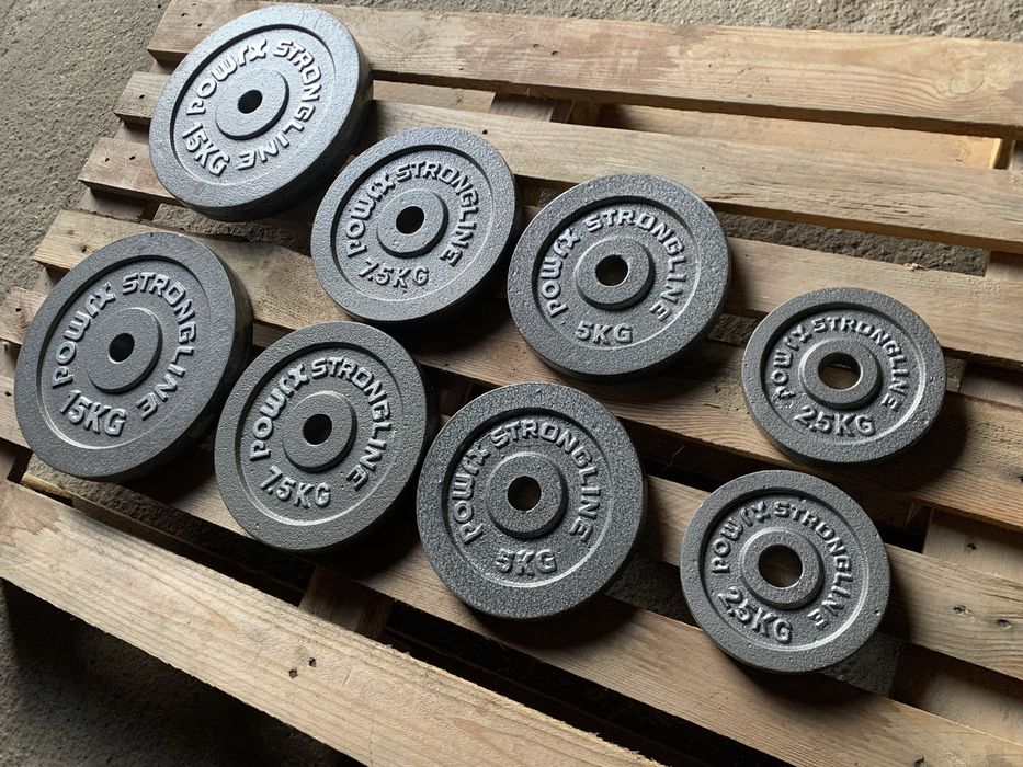 Duża ilość obciążenia siłownia krążki takerze obciążenie żeliwo