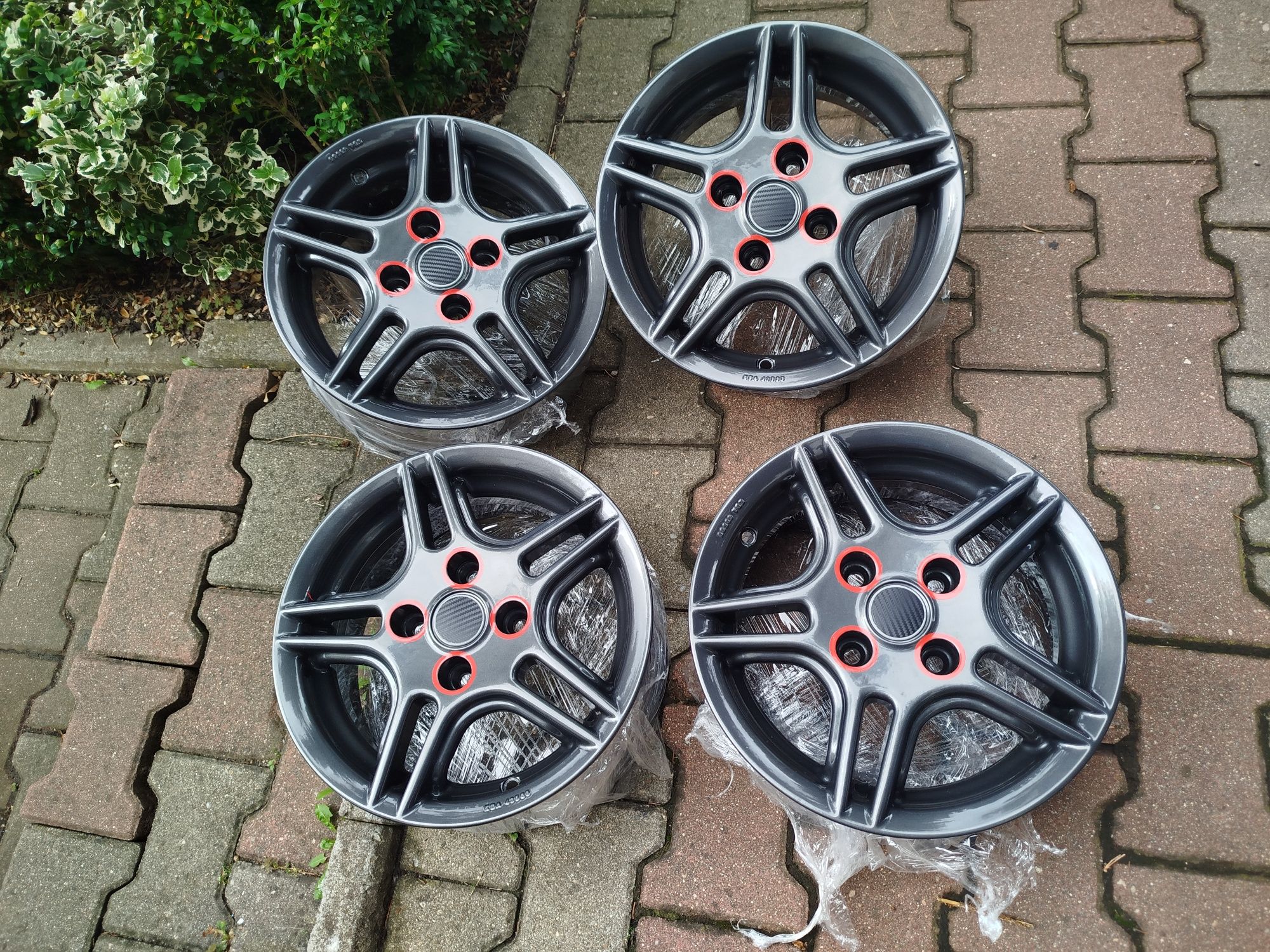 Felgi aluminiowe 4x100 4x98 13 cali Kjs grafitowe alufelgi R13