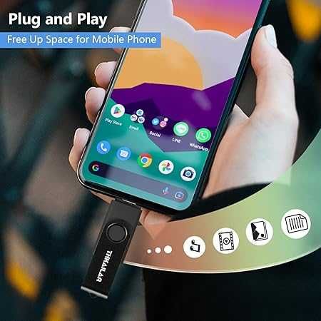Podwójny dysk THKAILAR USB C Stick 128 GB USB 3.1 Memory Stick 2 w 1
