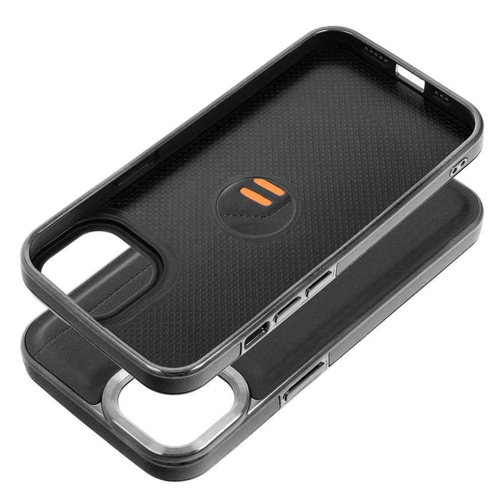 Etui Case Plecki Milano Iphone 14 Czarny + Szkło 9H