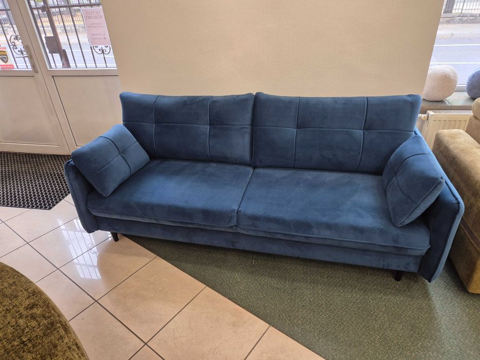 Kanapa rozkładana z pojemnikiem na pościel Sprężyny faliste