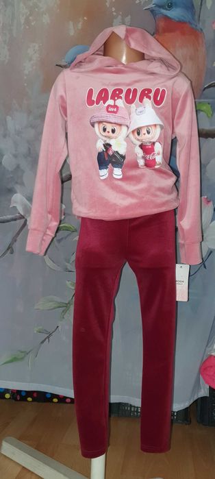 Dres dla dziewczynki  welurowy