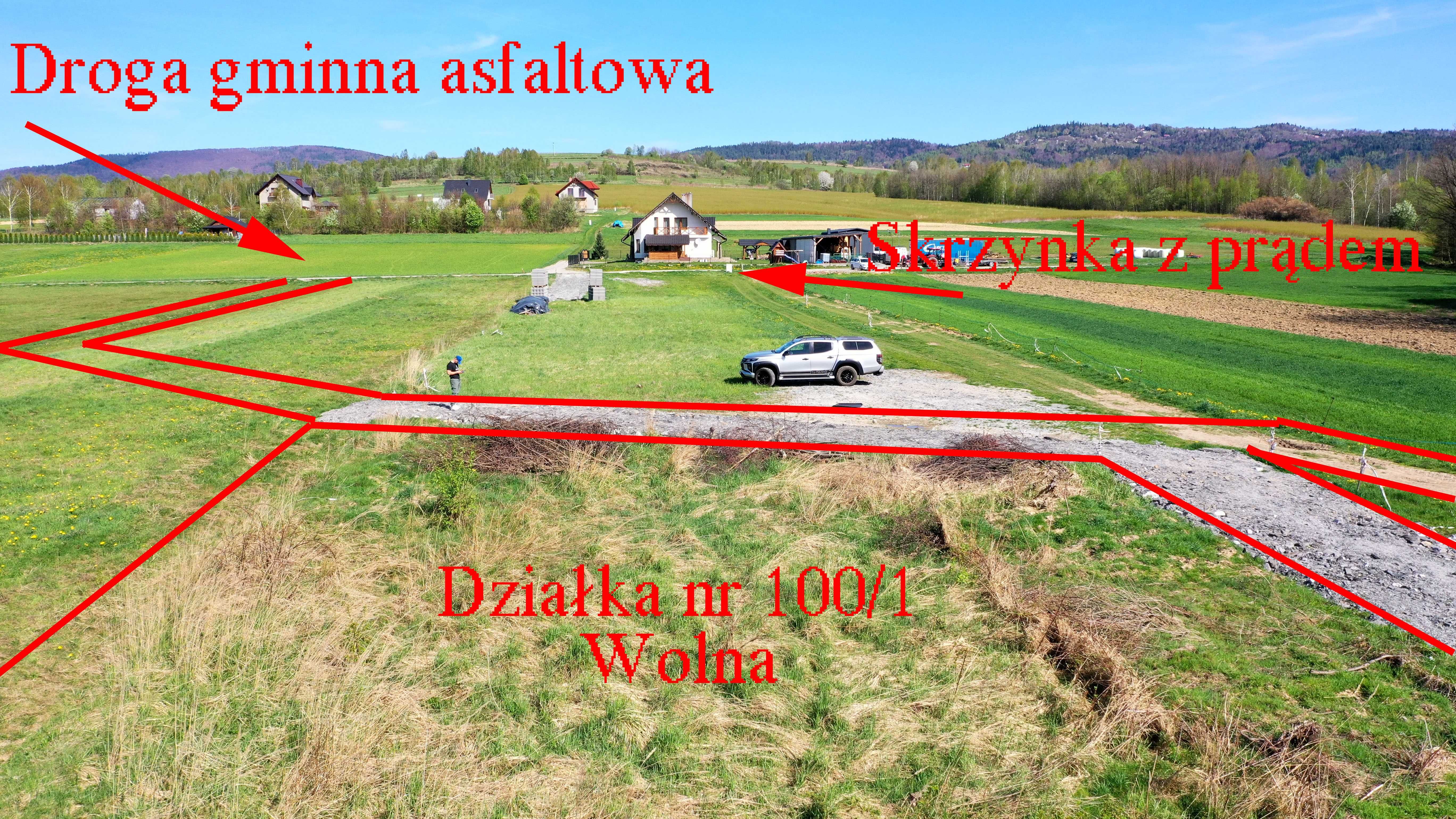 Działka Budowlana, Widok 360, Płaska, 700m2, Media, Jezioro Żywieckie