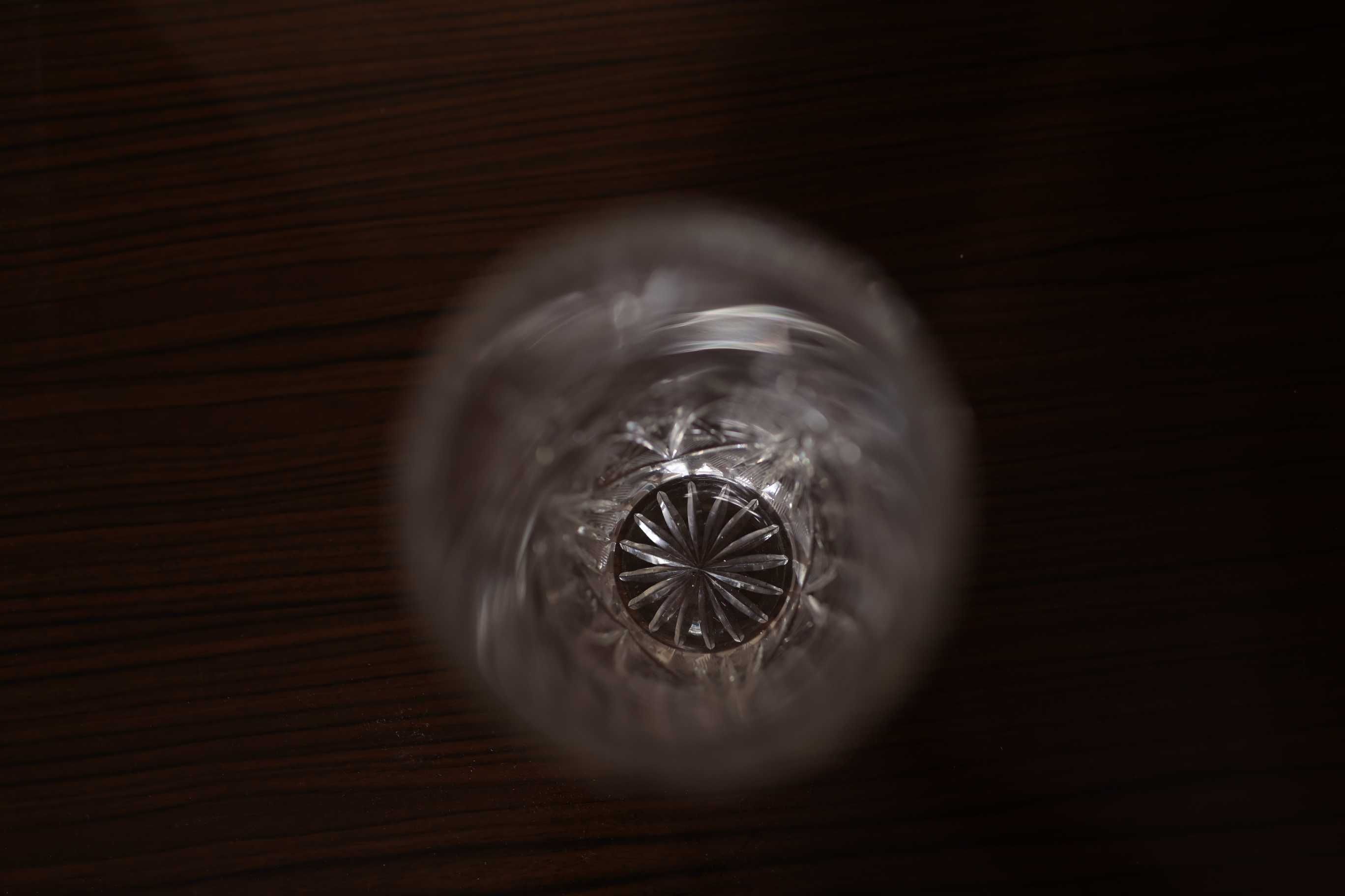 Kryształowy wazon PRL  22 cm