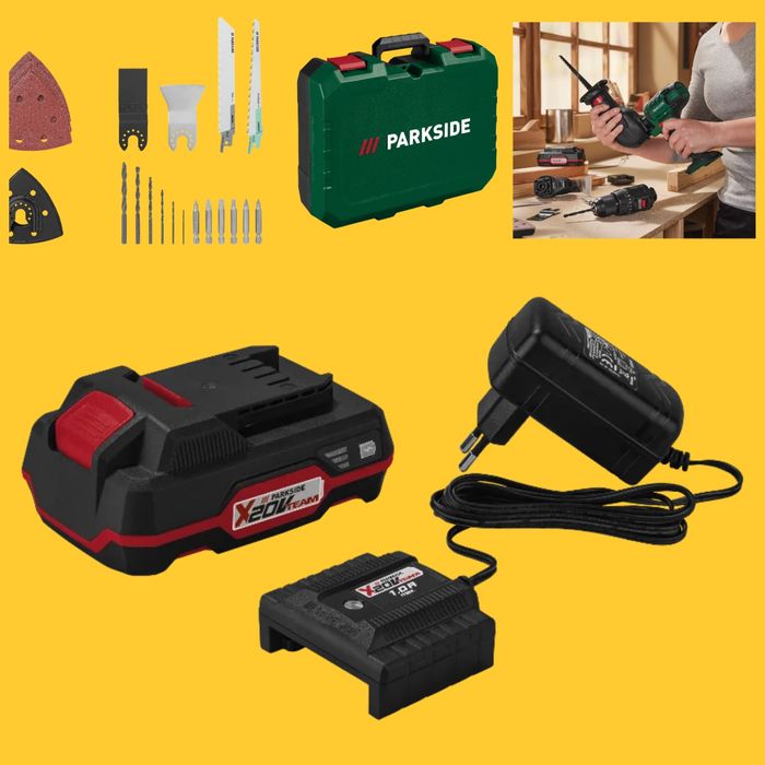 Шуруповерт 4в1 сабельная пила/реноватор/шлиф из ГЕРМАНИИ Parkside PKGA