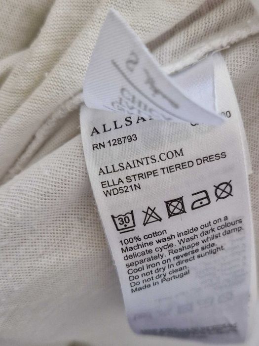Sukienka na lato ALLSAINTS ALL SAINTS asymetryczna paski 36 S