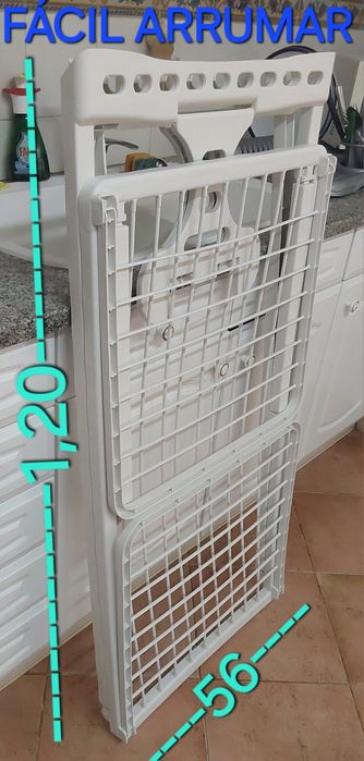 ESTENDAL ROUPA,EM RESINA RESISTENTE.Varanda,Casa,Cozinha,Sala,Quarto.