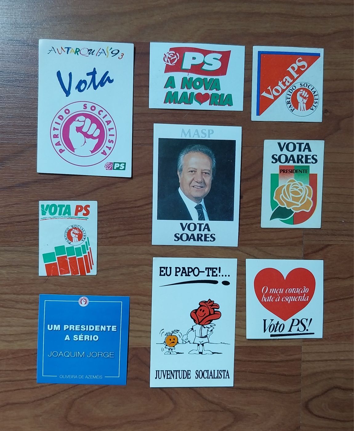 Autocolantes- coleção Partido Socialista