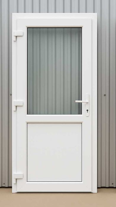 Drzwi PCV zewnętrzne SKLEPOWE  100x200 CIEPŁE Biuro  SZYBKA DOSTAWA PL