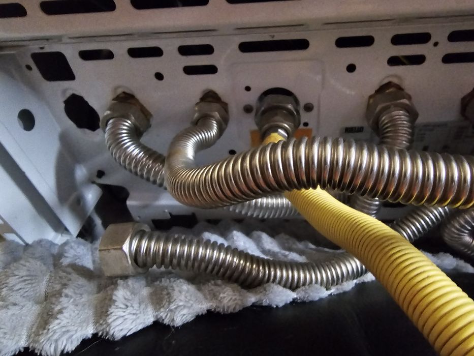 Caldeira RIELLO a gás painel digital