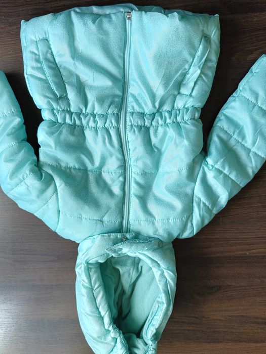 Kurtka zimowa ocieplana dla dziewczynki rozm. 92