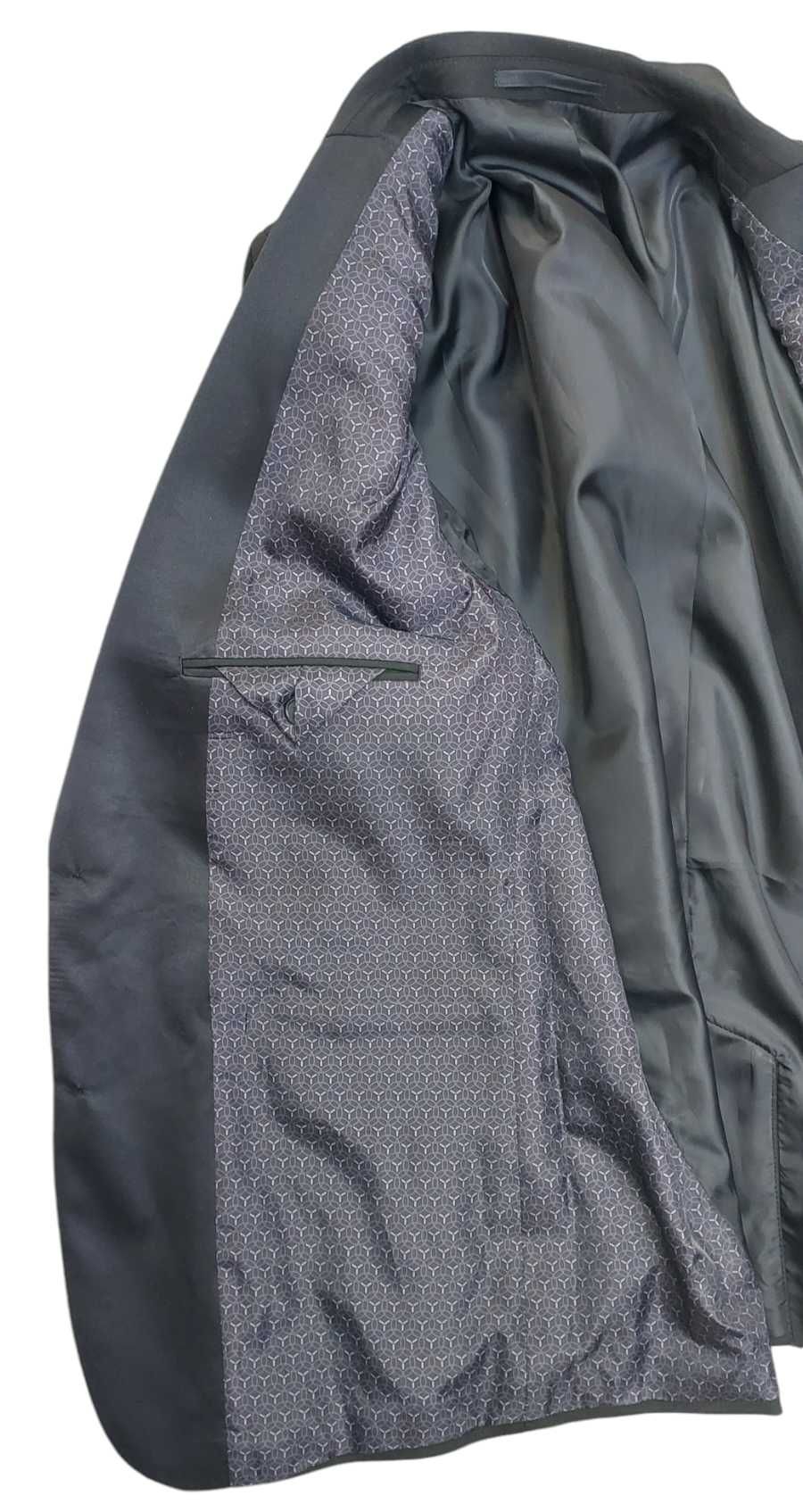 Czarna marynarka z wiskozą ASOS, R. 56