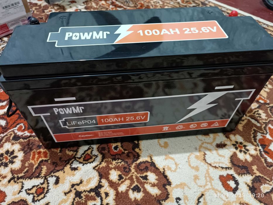PowMr 24v 100ah  2 акумулятори