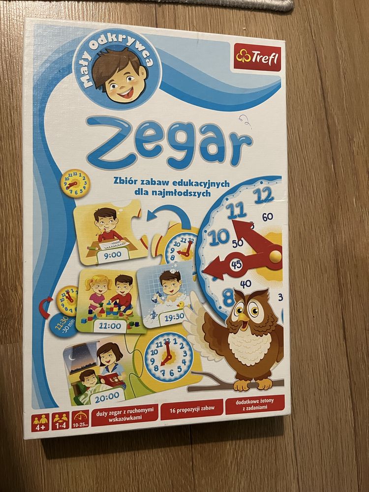 Zegar trefl gra edukacyjna