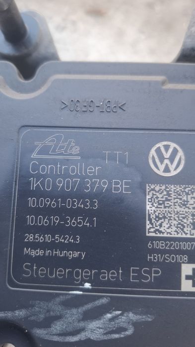Блок ABS skoda yeti a5 touran golf passat  1K0907379BE