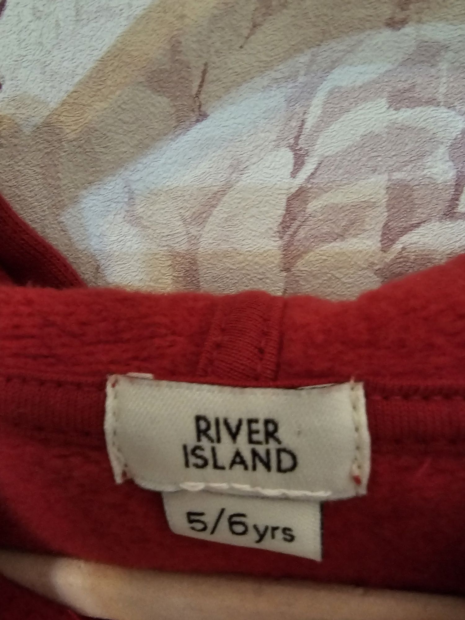 Bluzo sukienka z kapturem River Island r.116
