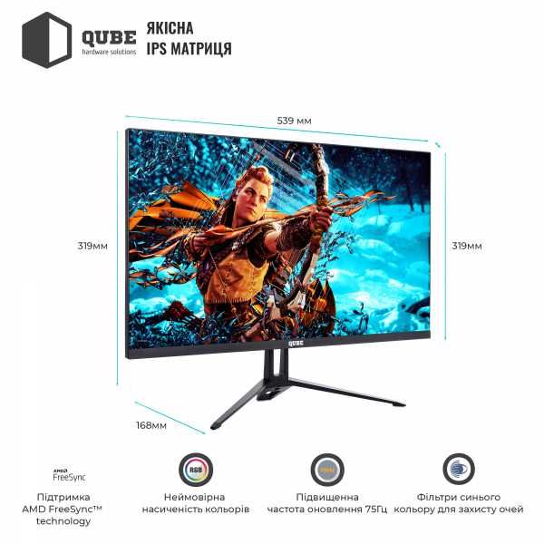 Монитор 23.8" QUBE B24F75-IPS