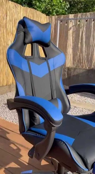 Компьютерное кресло игровое геймерское кресло Razer blue крісло ігрове