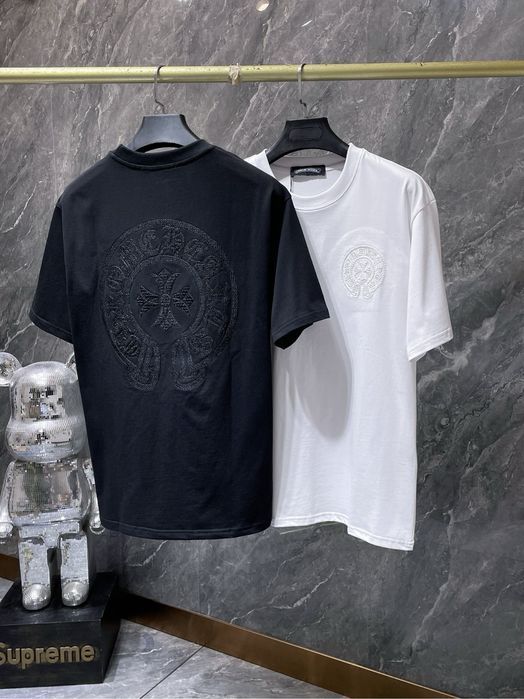 Chrome Hearts мужская унисекс футболка черная белая оригинал оверсайз