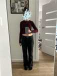 NOWE! spodnie jeansy czarne bootcut niski stan H&M