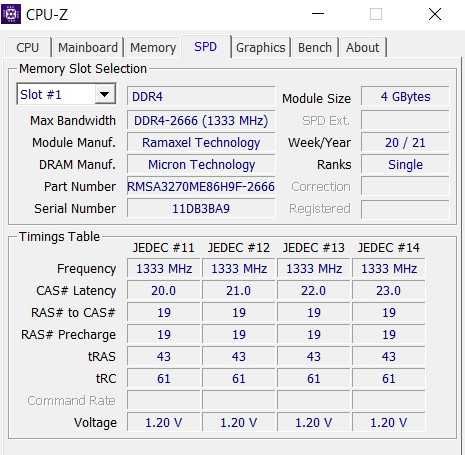 Pamięć 4GB SODIMM DDR4 4GB 2666MHz CL19