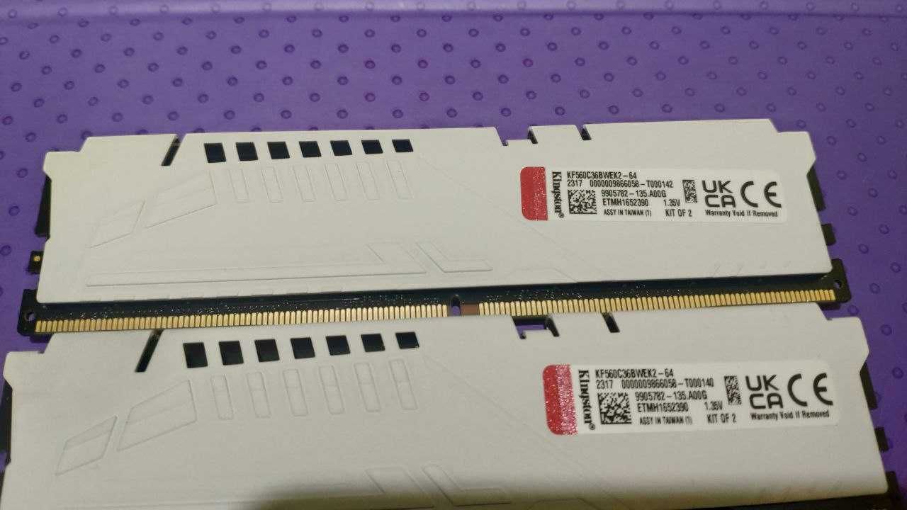 DDR5 64GB (2x32) Kingston 6000mhz  white expo cl 36