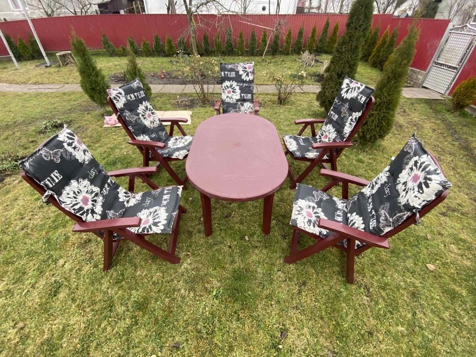 Набір комплект садовий,набор садовой,садові меблі,пластиковий Hartman