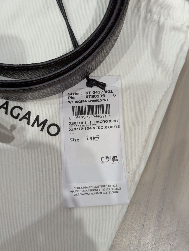 Ремень Salvatore Ferragamo оригинальный made in Italy