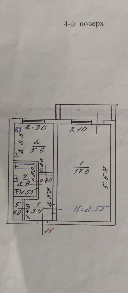 1-комнатная кв. на Гв. Широнинцев 73-В