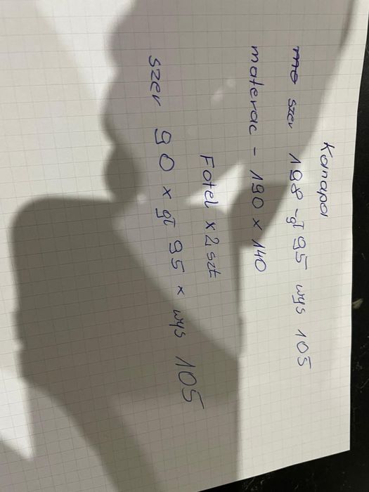 Komplet sofa kanapa fotel fotele kler skóra