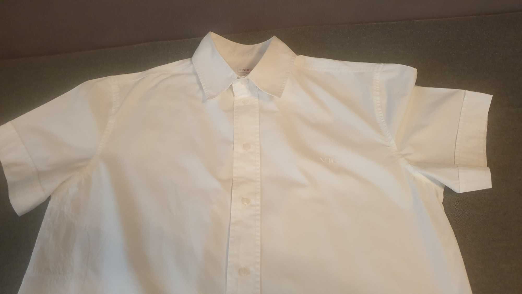 Koszula Versace Jeans Couture, M/L, biała, krótki rękaw, stan bdb-