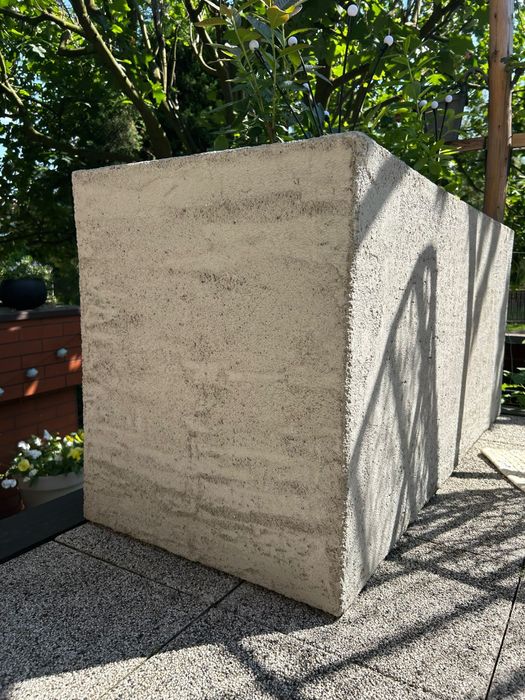 Donice styropianowe ogrodowe beton lub tynk