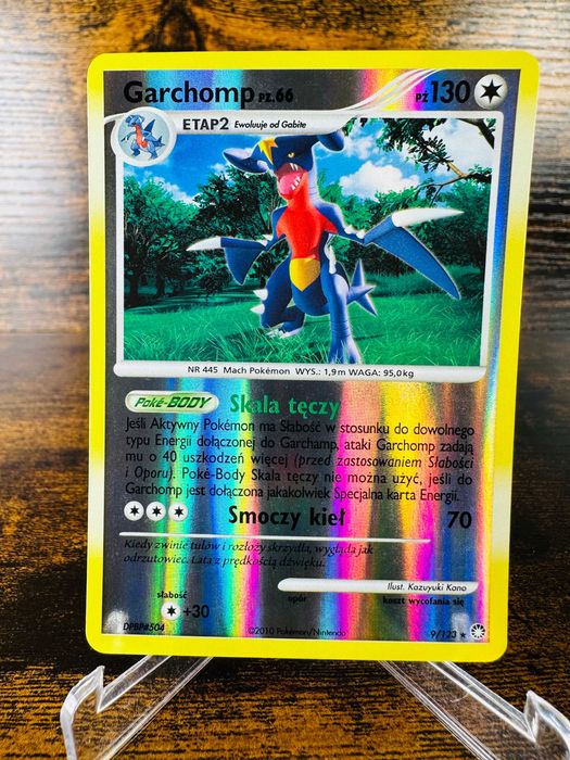 Garchomp 9/123 Reverse Diament Perła Tajemne Skarby PL Karta Pokemon