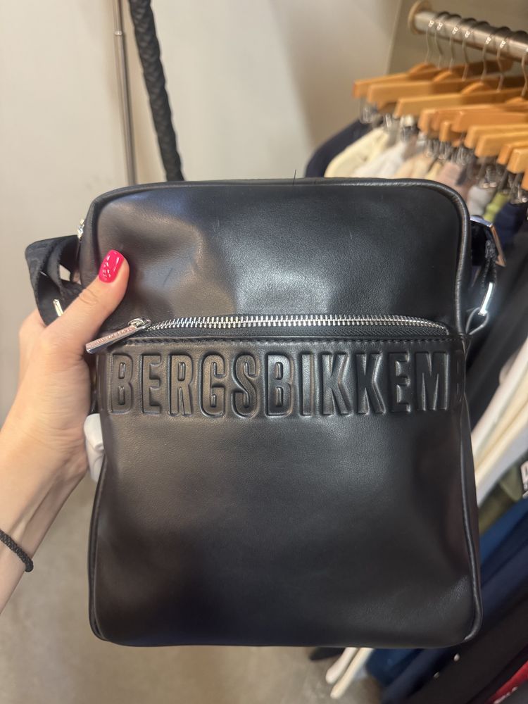 Чоловіча шкіряна сумка Bikkembergs