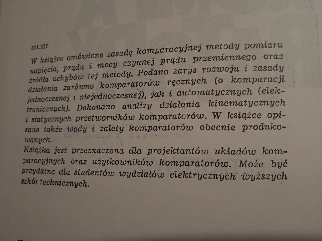 Komparatory Elektryczne Pomiarowe