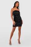 Boohoo 44 Xxl Sukienka Zdobiona Welurowa Mini Petite J29734
