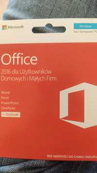 Microsoft Office 2016 dla użytkowników domowych i małych firm ZDRAPKA