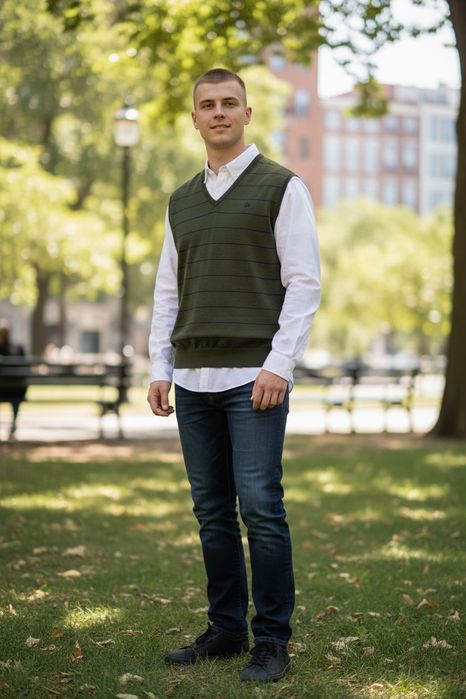 Super okazja wełniana kamizelka Burberry rozm XL jak nowa