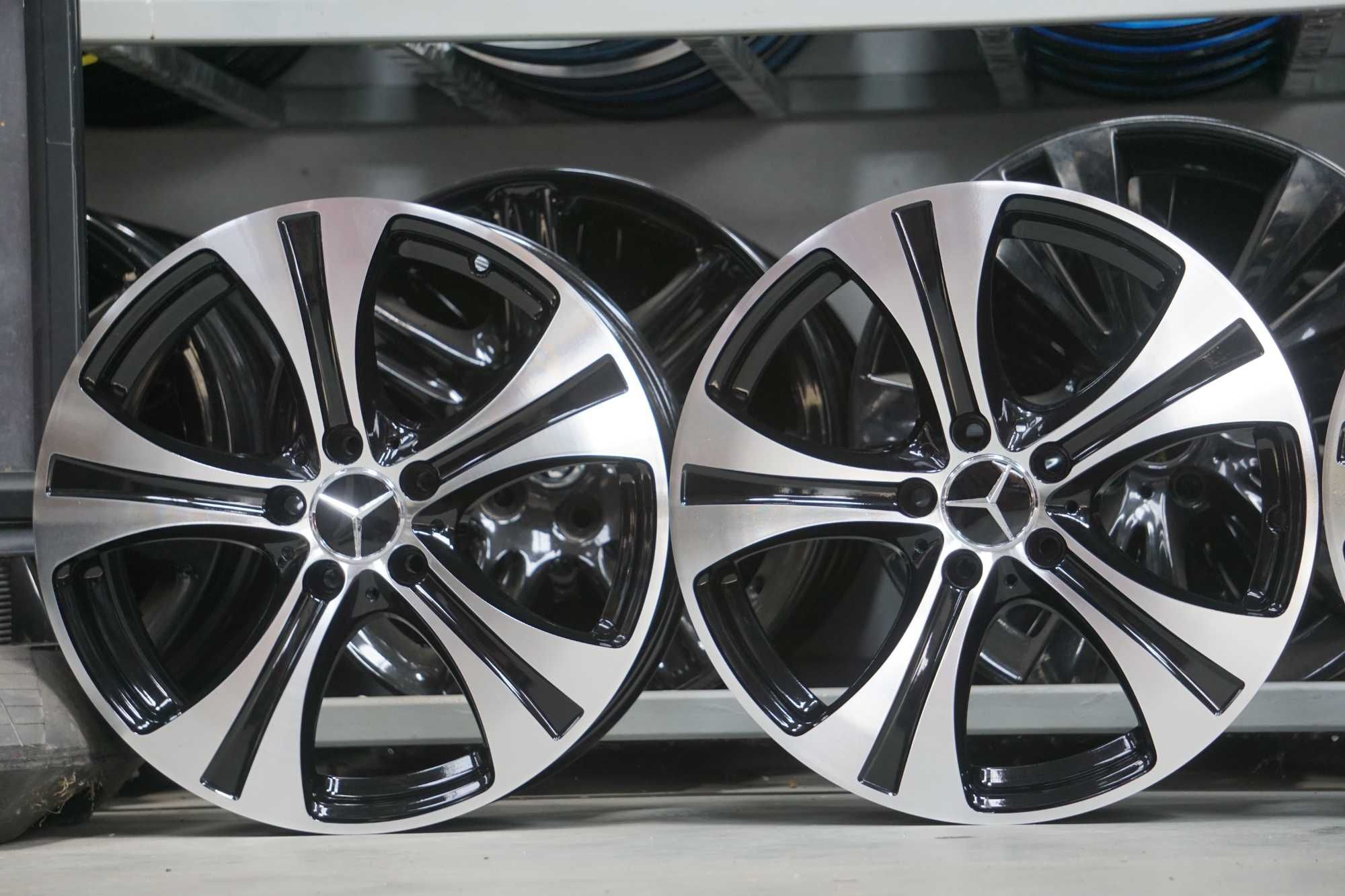 Alufelgi oryginał Mercedes 5x112 8Jx18 et38 cb66,6mm czarne, front cnc