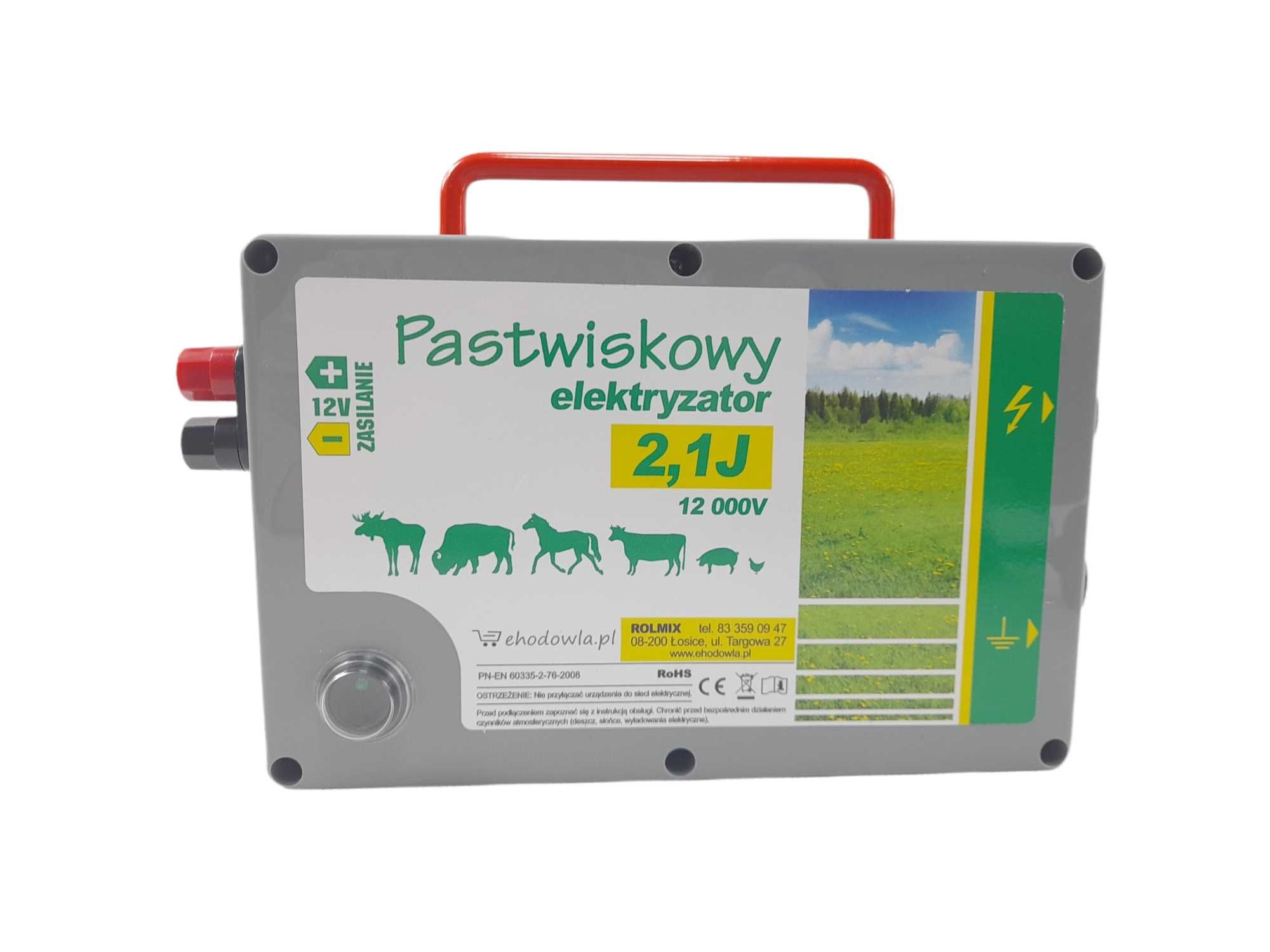 Elektryzator Pastwiskowy 2,1J pastuch elektryczny NOWOŚĆ