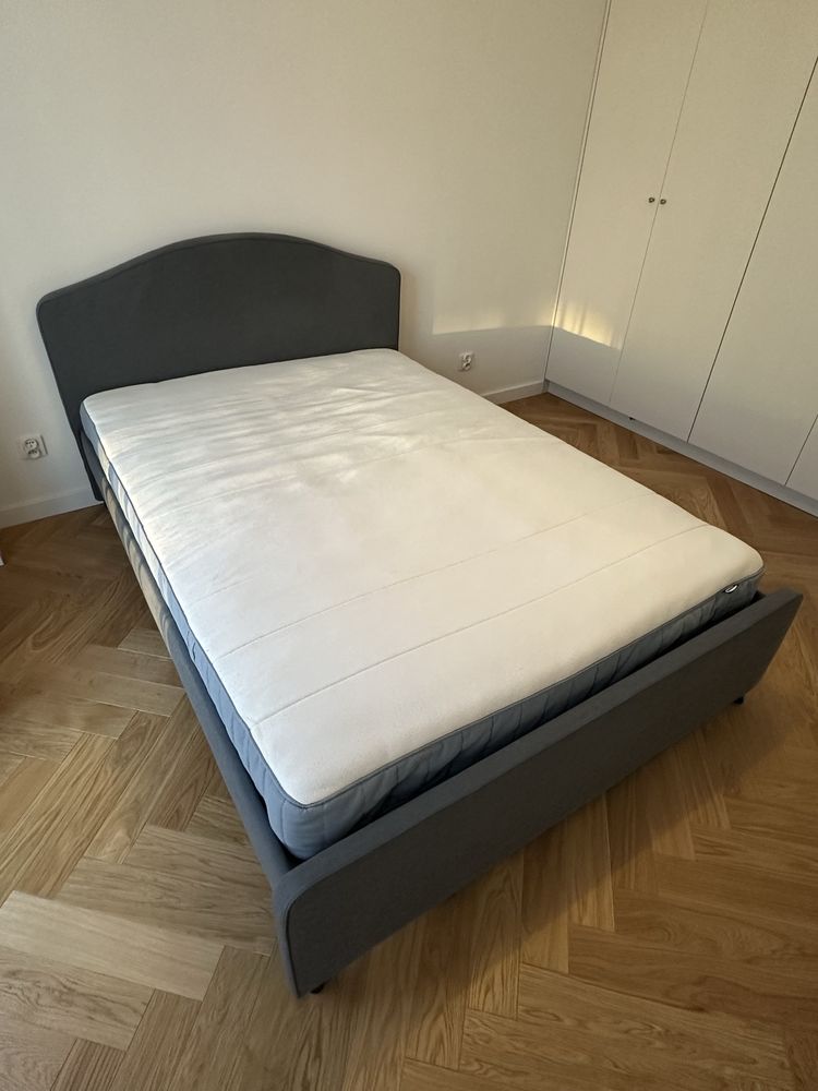 Tapicerowane łóżko Hauga 140x200 IKEA